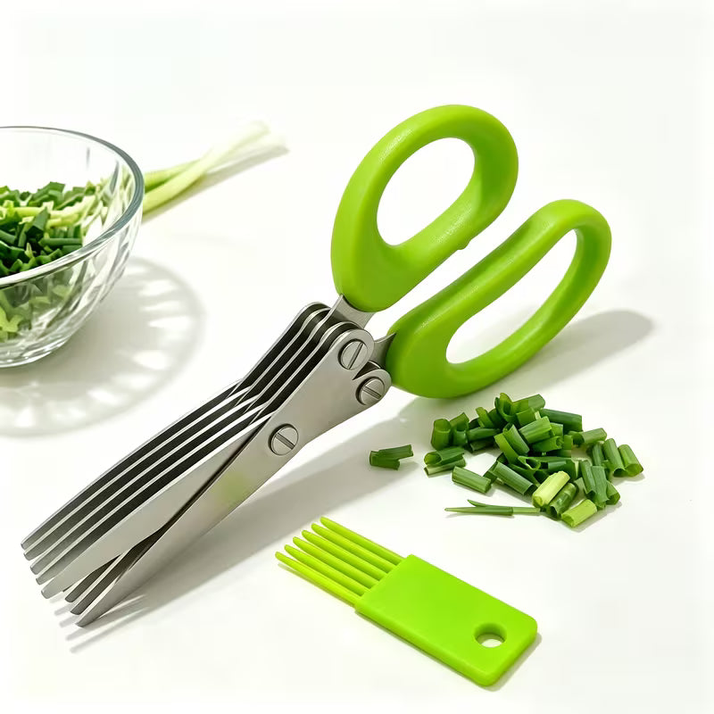 5-Layer Stainless Steel Kitchen Scissors Set