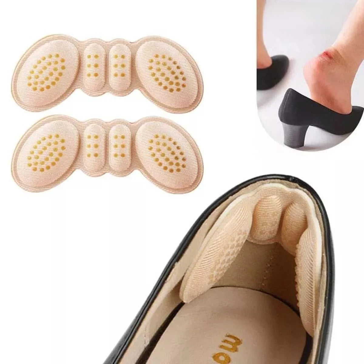 UPLIFT™ | Butterfly Heel Grips – Soft Non-Slip Inserts