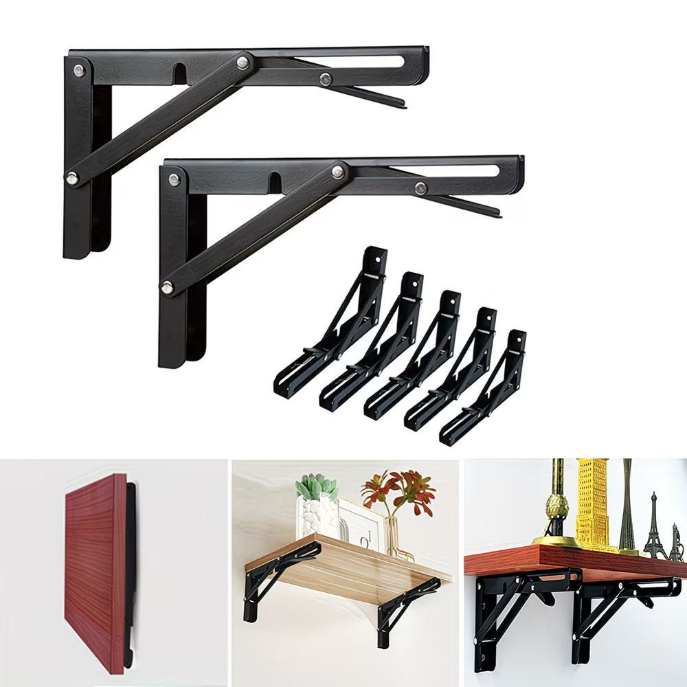 2-Piece Heavy-Duty Adjustable Folding Bracket