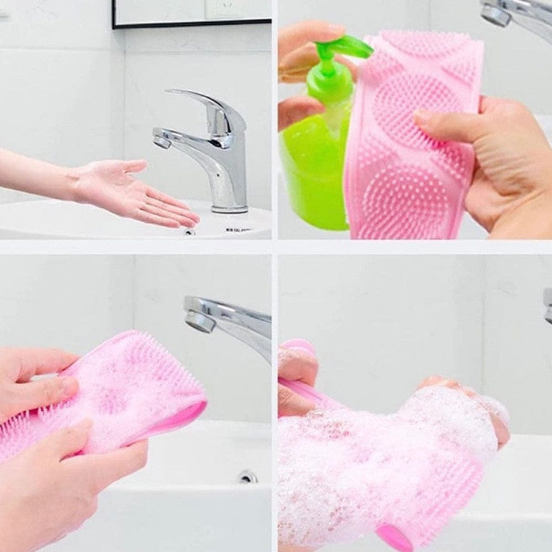 Silicone Back Bath Shower Belt Brush | Uplift