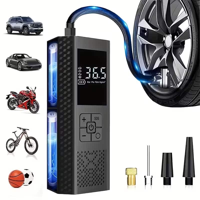 Portable Air Compressor with Tire Pressure Gauge | Uplift