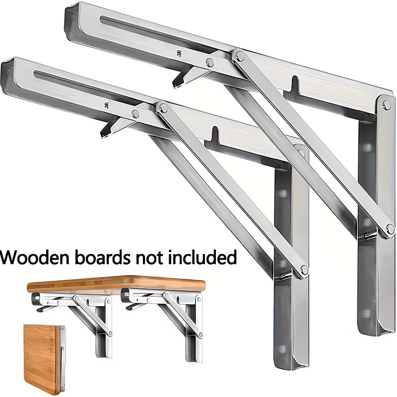 2-Piece Heavy-Duty Adjustable Folding Bracket