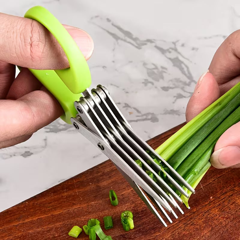 5-Layer Stainless Steel Kitchen Scissors Set