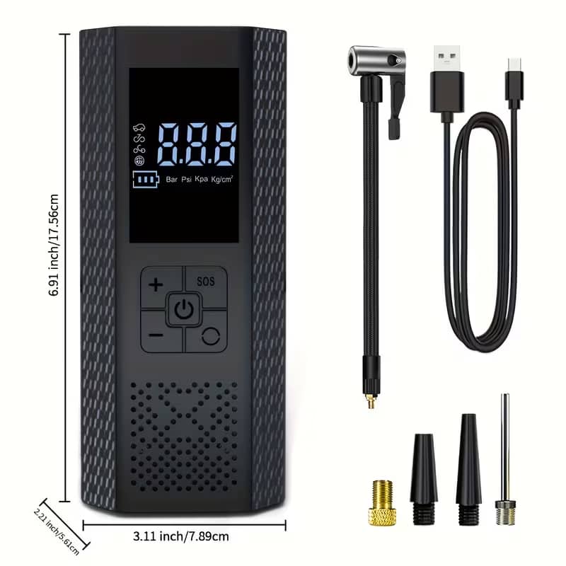 Portable Air Compressor with Tire Pressure Gauge | Uplift