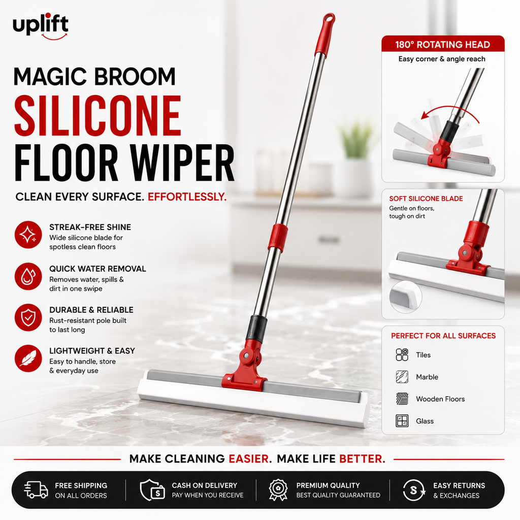 Magic Broom Silicone Floor Wiper | Uplift