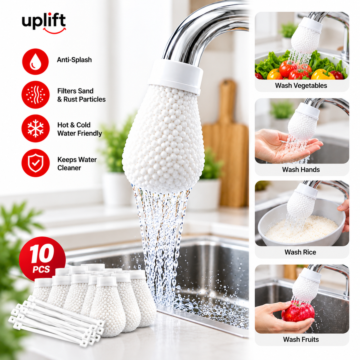 UPLIFT | Sink Faucet Filter Bag  (Pack Of 10 PCS) | FREE DELIVERY