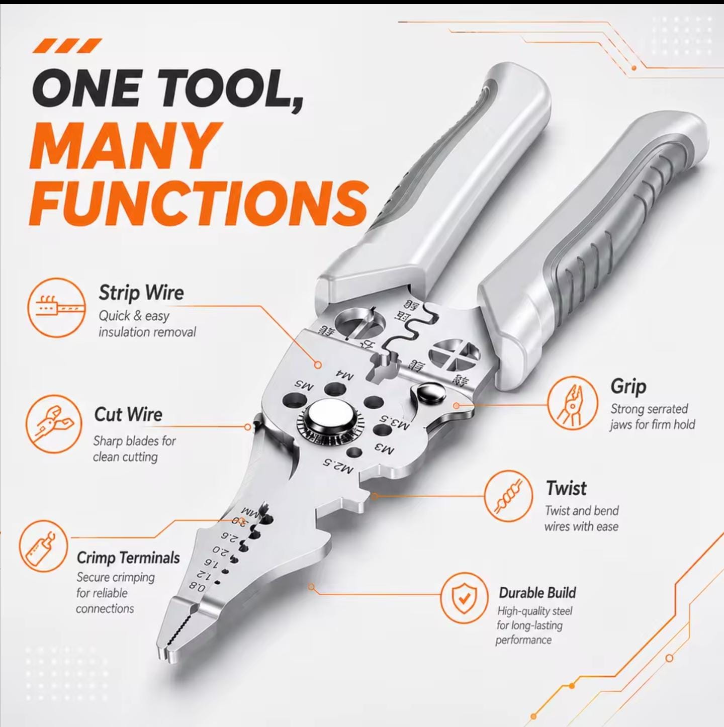 Free Delivery | Uplift Multi-Functional Wire Stripper & Crimper