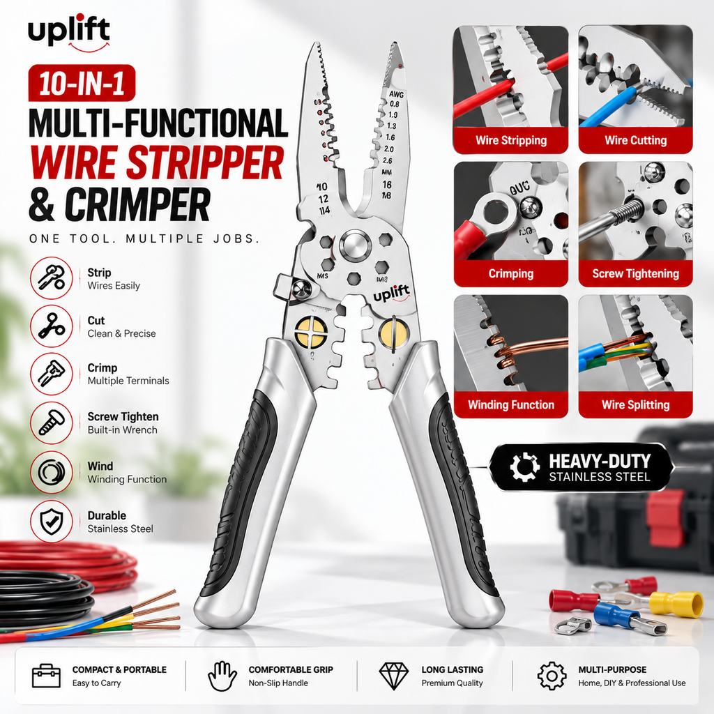 Free Delivery | Uplift Multi-Functional Wire Stripper & Crimper