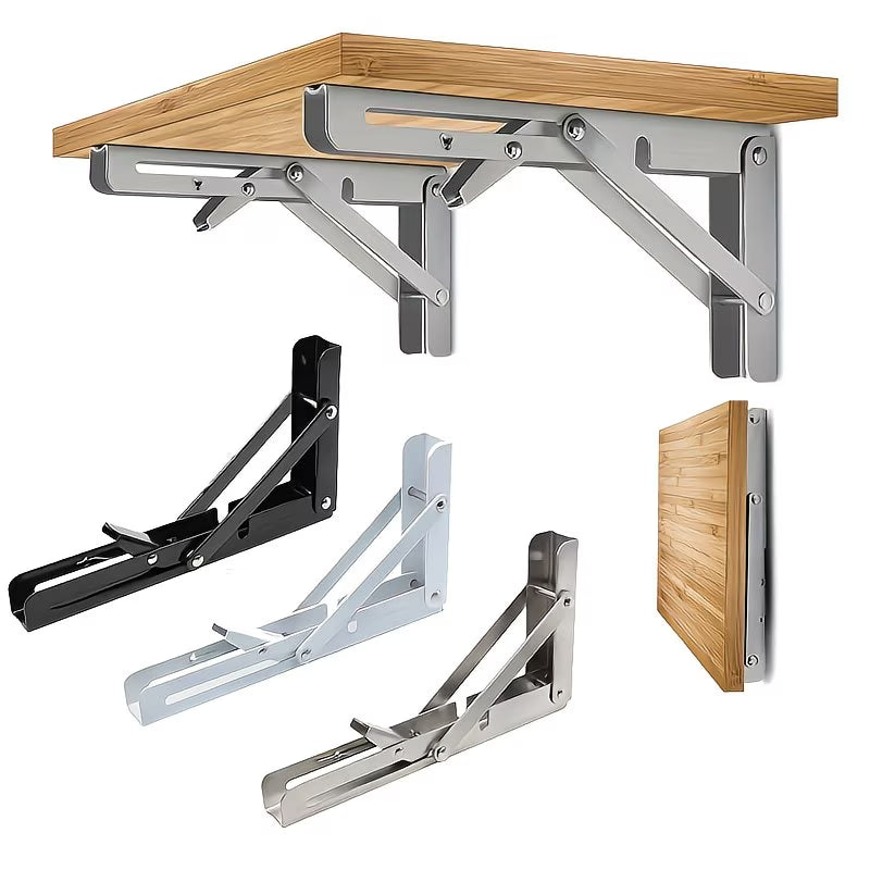 2-Piece Heavy-Duty Adjustable Folding Bracket